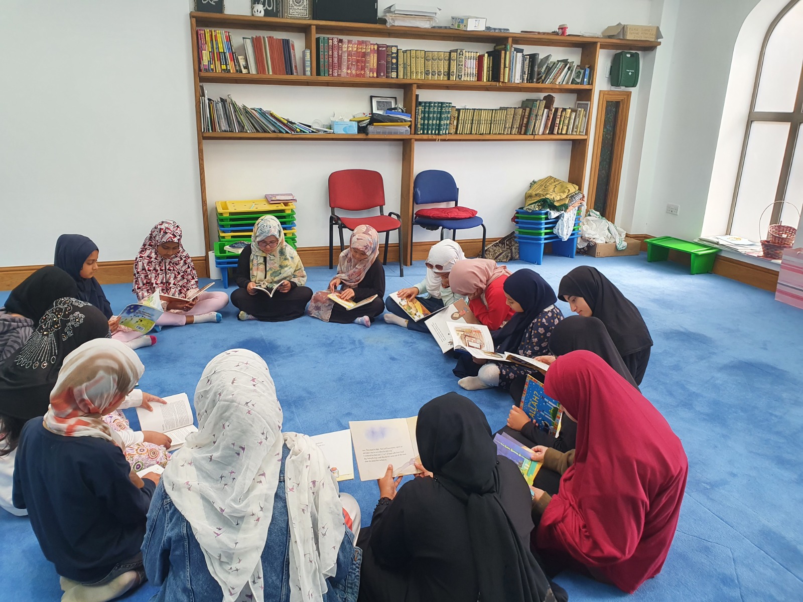 Children learning at York Mosque Madrassah